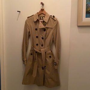 Burberry Sandingham Double-Breasted Trench Coat US 8